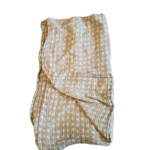 Cloud Island Triangle Baby Swaddle Blanket Mint Green White Muslin Cotton Lovey